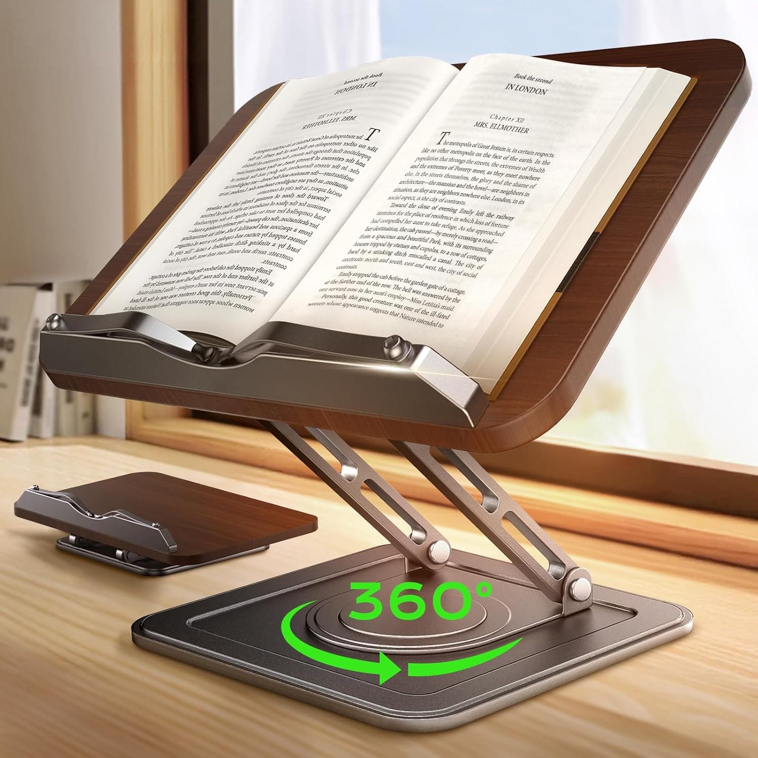 LOXP 360° Rotating Book Stand