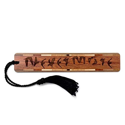 Mitercraft Edgar Allan Poe Nevermore Wooden Bookmark product photo