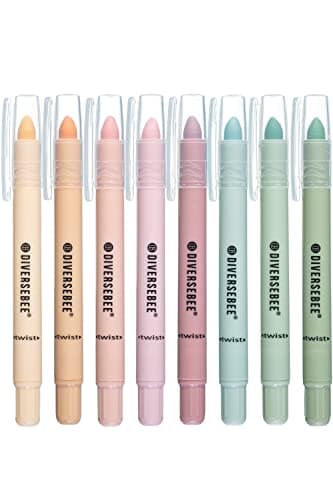 DIVERSEBEE Bible-Safe Dry Highlighters, 8-Pack product photo