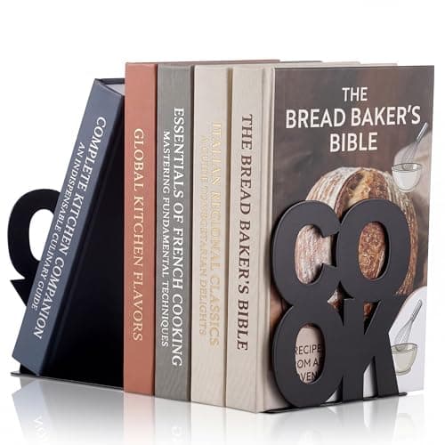 Hotop Kitchen Cookbook Bookends, Pair product photo