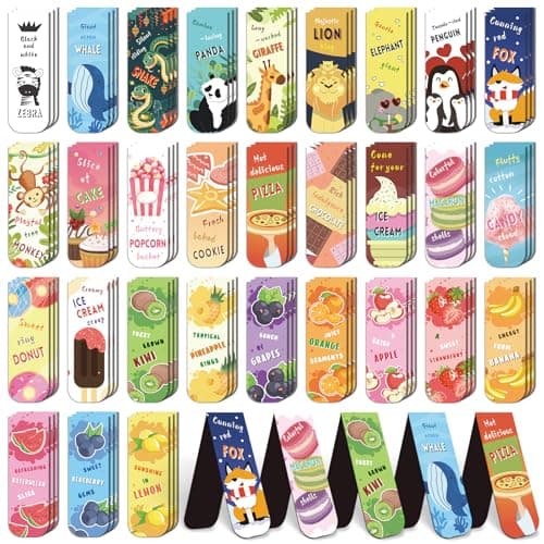 WhizToys Magnetic Bookmarks for Kids, 105-Piece product photo