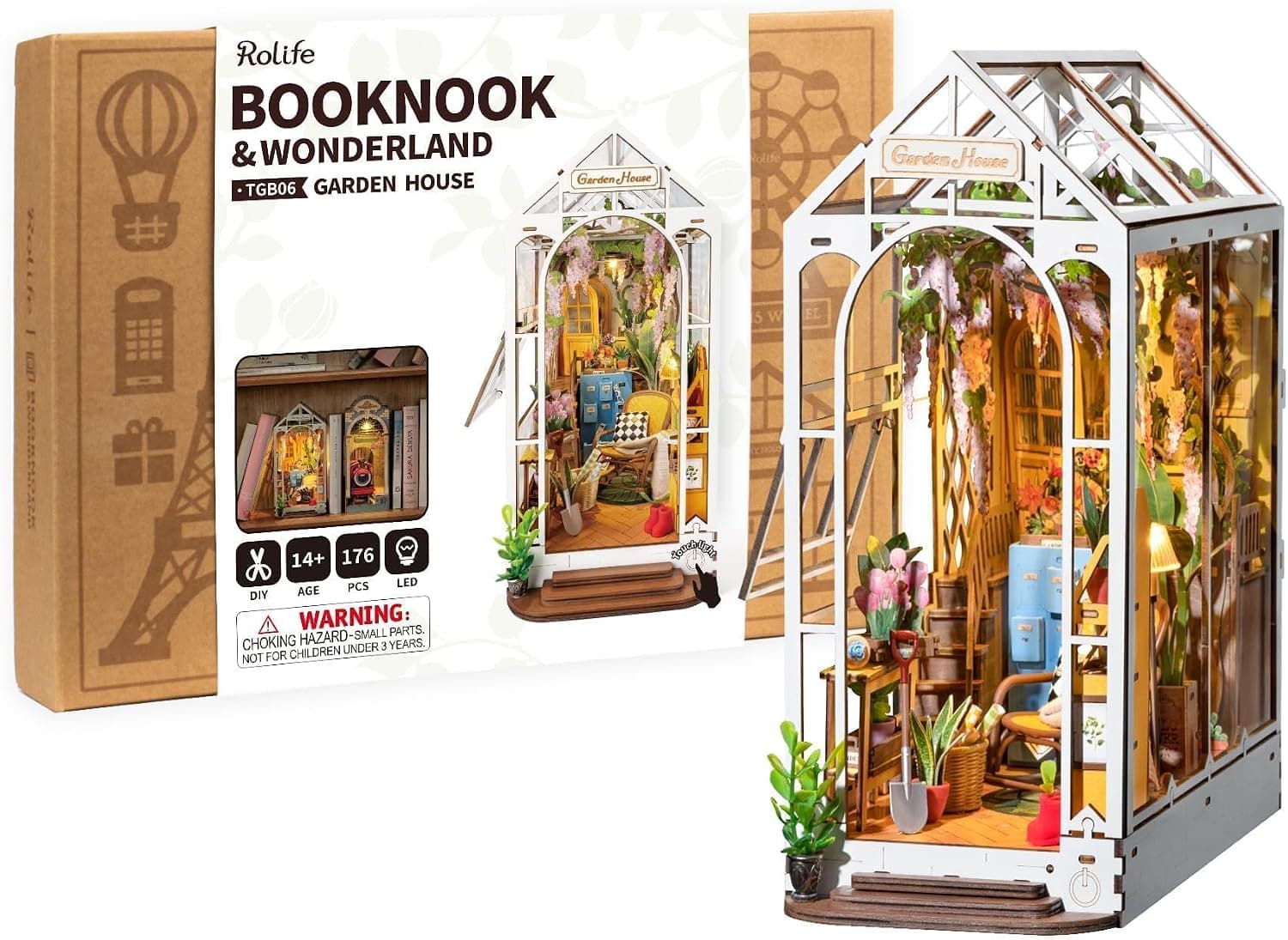 Rolife Garden House Book Nook Kit product photo