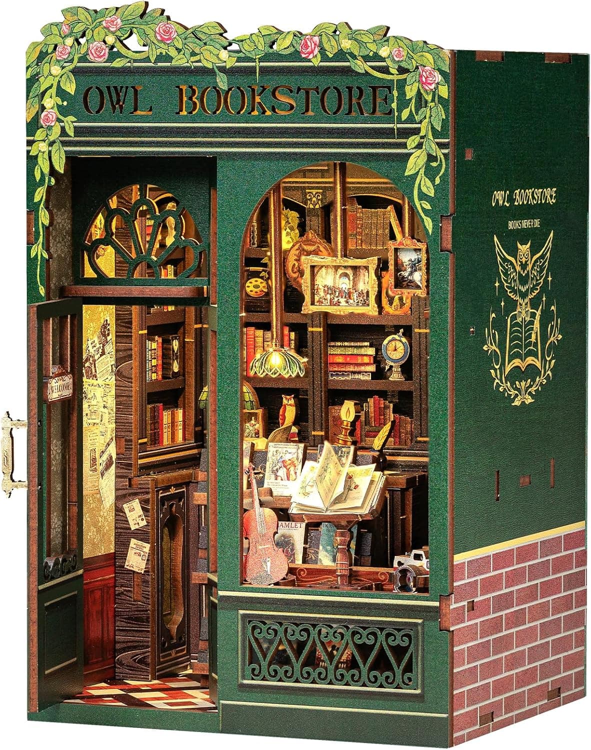 CUTEBEE Owl Bookstore Book Nook Kit product photo